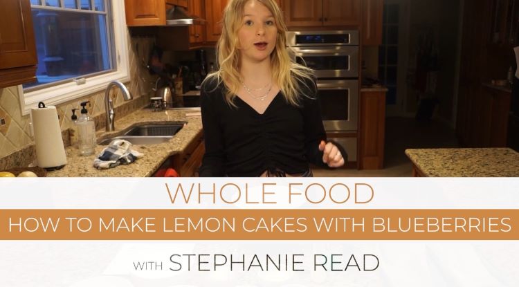 Stephanie Read Vegan Lemon Cake with Blueberries